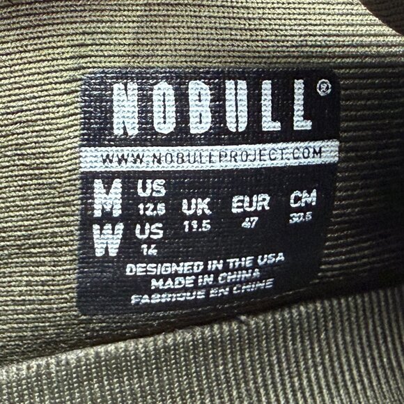 NOBULL Outwork Training Shoes Men\'s 12.5 OD Green‎ Grey Canvas Athletic Crossfit main image 8